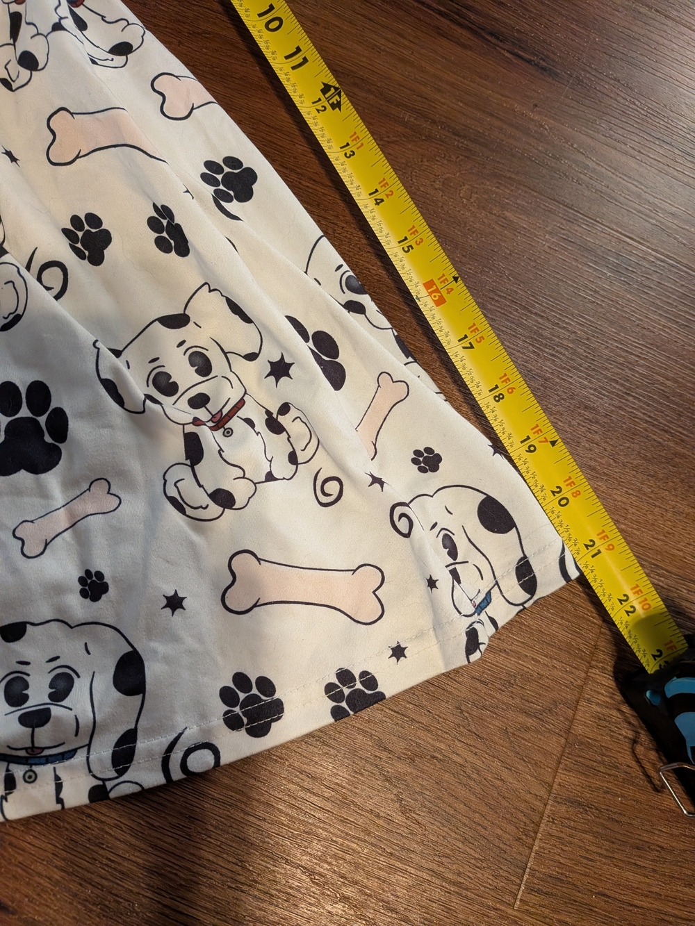 LKB Vintage Dalmatian Puppy Print Pinafore Suspender Dress - Picture 5 of 5